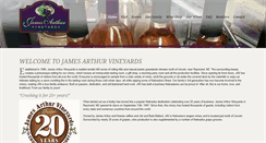 Desktop Screenshot of jamesarthurvineyards.com