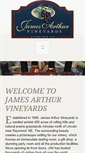 Mobile Screenshot of jamesarthurvineyards.com